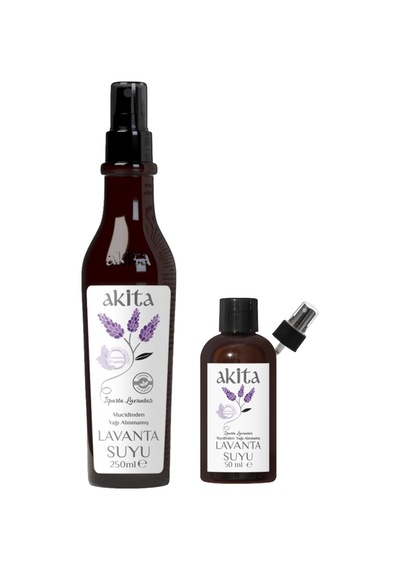 Akita Doğal Yağı Alınmamış Lavanta Suyu Set