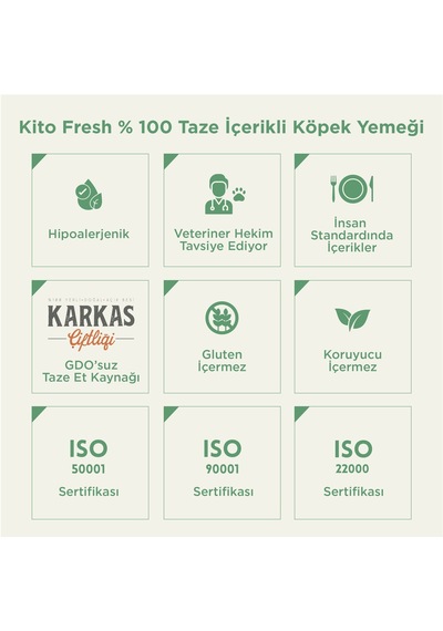 Kito Fresh Tavuk Etli Taze Yetişkin Köpek Yemeği 6 x 250 G