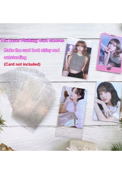 Tr Kpop Fotoğraf Kartı Klasörü 6 Çıkartma Sayfası Ve 50 Parlayan Koruyucu Kart Kılıflı Kpop Fotoğraf Kartı T
