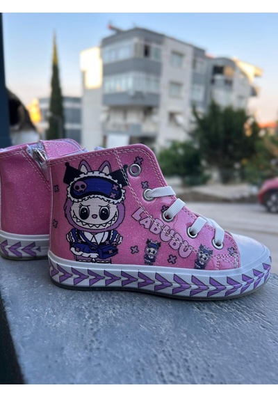 Scarpe Magiche Labubu Pembe Kız Çocuk Ayakkbısı 31-35 Numara Arası Işıksızdır Pembe