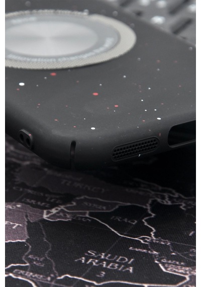 Apple Uyumlu iPhone 11 Uyumlu Siyah Benekli Desenli İnce Sert Kapak Kılıf Kamera Lens Korumalı Siyah -