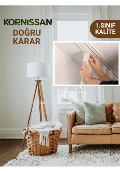 2,5 Metre 250 Cm 2 Raylı Birinci Sınıf Polyester Perde Tutucu Korniş Diğer