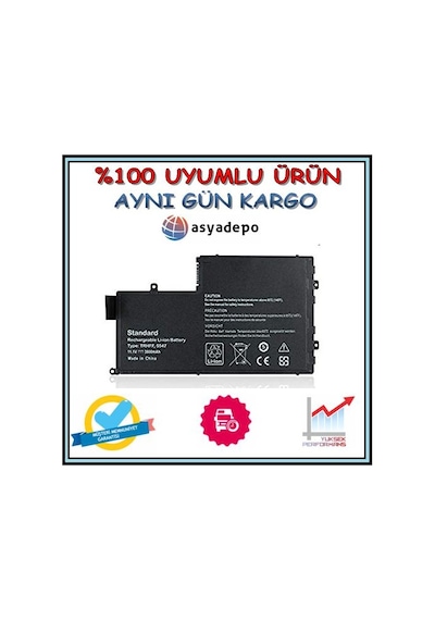 Dell Uyumlu Latitude 14 3450 Batarya Pil