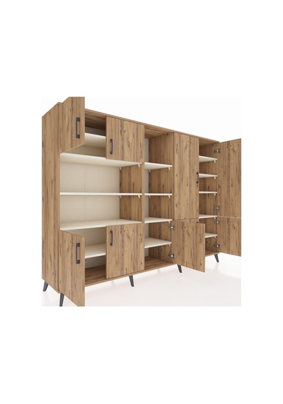 Hyperion Dolap 14 Raflı 9 Kapaklı 220x44x163 Çam-çam/aytaşı Atlas Çam/aytası - Atlas Çam Hyperion Dolap 14 Raflı 9 Kapaklı 220x44x163 Çam-çam/aytaşı Atlas Çam/aytası - Atlas Çam