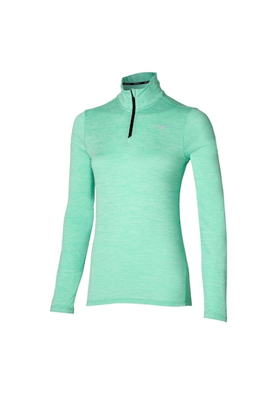 Mizuno Mızuno Impulse Core Kadın Uzun Kollu Yarım Fermuarlı Sweatshirt Yeşil