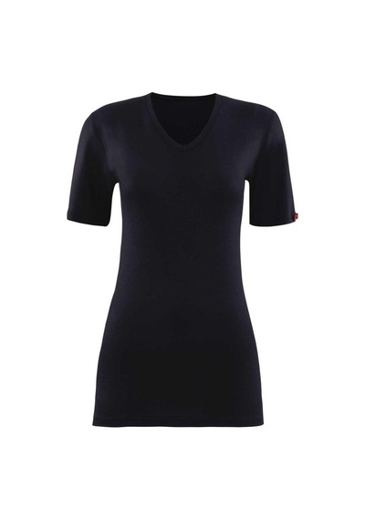 Blackspade 1263 Unisex Siyah V Yaka Kısa Kol Thermal