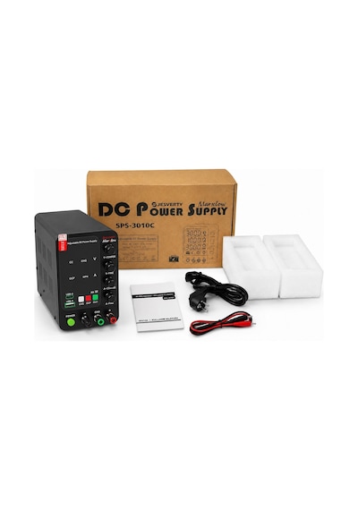 Sps-3010c 30v 10a 300w Akü Şarj Özellikli Ayarlanabilir Dc Laboratuvar Güç Kaynağı Usb & Type-c