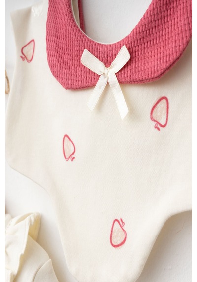 Ciccim Baby 5 Li My Strawberry Girl Zıbın Seti Fuşya