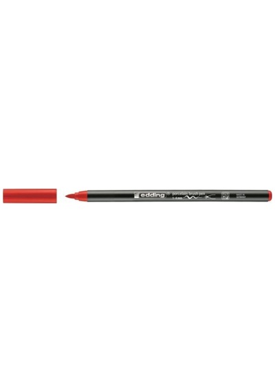 Porselen Kalemi Fırça Uçlu 1 Mm 4 Mm Kırmızı 4200 10 Lu Paket