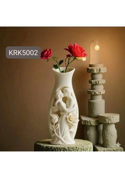 Aşk Temalı Vazo Silikon Kalıp 11x5 Cm