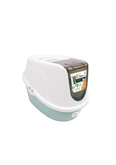 M-pets Eco Tıma Kapalı Kedi Tuvaleti L 60,2x45,1x42,4 Cm Yeşil