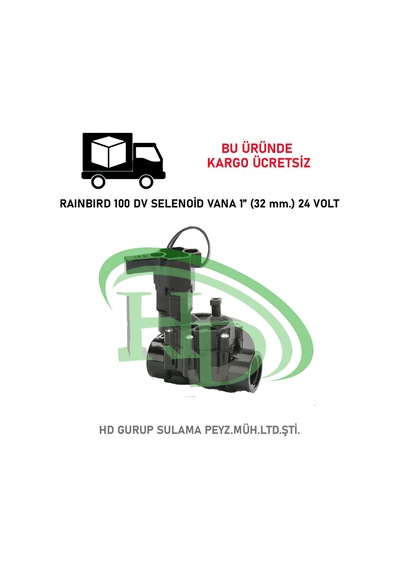 Rainbird 100 Dv Selenoid Vana 1" Bsp (32 Mm.) 24 Volt