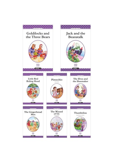 İngilizce Level 1 Seti - Goldilocks And The Three Bears, Jack And The Beanstalk, Little Red Riding Hood, Pinocchio, The Elves And The Shoemaker, The Wizard Of Oz, Thumbelina Ciltli 1001 Çiçek Kitaplar İngilizce Level 1 Seti - Goldilocks And The Three Bears, Jack And The Beanstalk, Little Red Riding Hood, Pinocchio, The Elves And The Shoemaker, The Wizard Of Oz, Thumbelina Ciltli 1001 Çiçek Kitaplar