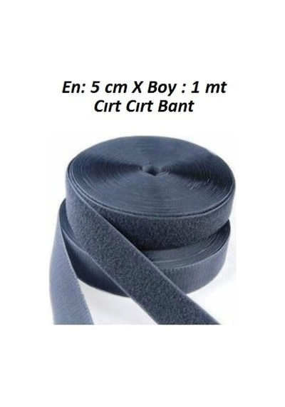 1 Metre Cırt Cırtlı Bant - Cırt Bant - Cırt Cırt Band - En : 5cm