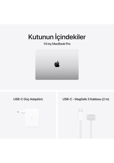 Macbook Pro M4 Max 36 GB 1 TB SSD 14.2" Mx2g3tu/a Gümüş Dizüstü Bilgisayar (Outlet)