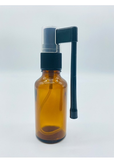 Şişe Dükkanı Gaga Sprey Kapaklı Cam Amber Şişe Siyah 10 x 30 ML