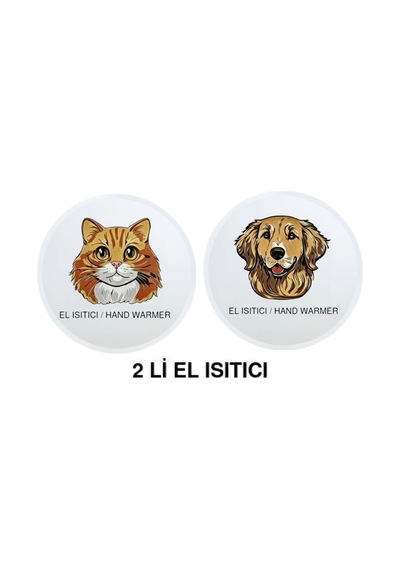 Sıa 2 Adet Kedi Ve Köpek Cep Sobası,el Isıtıcı,sıcak Su Torbası Pvc 10x9,5cm Çok Renkli