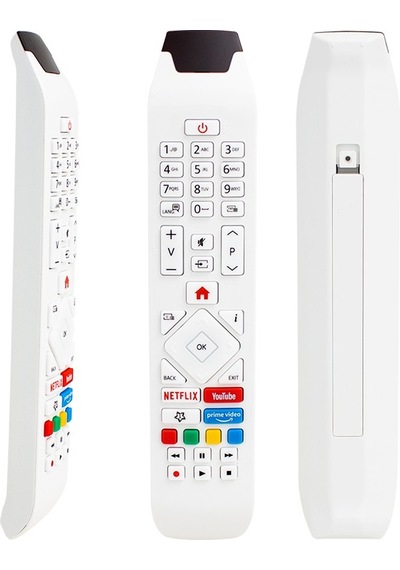 Vestel Uyumlu Rca343140p Youtube-netflıx-prıme Vıdeo Tuşlu Beyaz Lcd Led Tv Kumanda