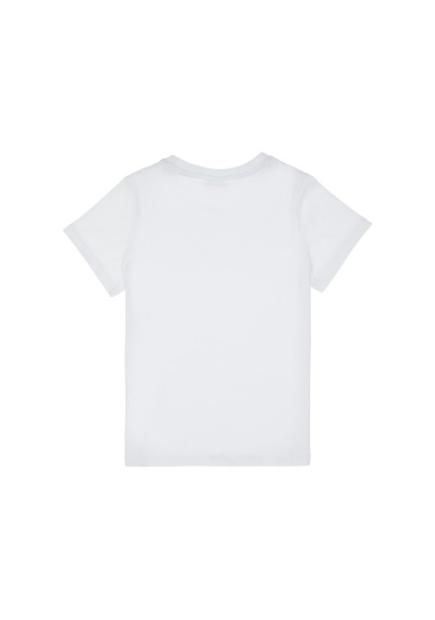 U.S. Polo Assn. Erkek Çocuk Beyaz Basic Bisiklet Yaka Tişört 50306502-VR013