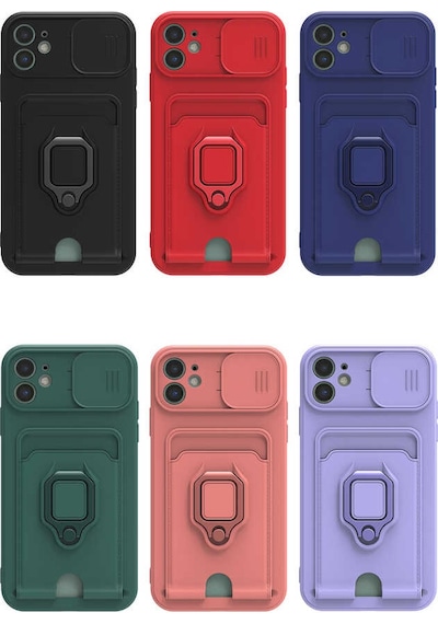 Apple Uyumlu iPhone 11 Kılıf Zore Pelit Kapak Koyu Yeşil
