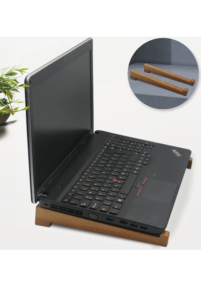 Bk Gift Taşınabilir Ahşap Notebook Laptop Standı Bk Gift Taşınabilir Ahşap Notebook Laptop Standı