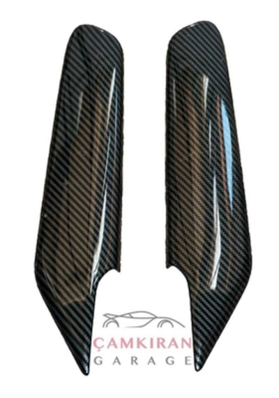 Honda Civic 21-25 Fe1 Uyumlu İç Kapı Kolu Yan Kaplama Karbon Karbon Fiber Parlak