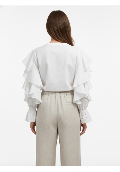 Xint Naturel %100 Keten Oversize Pantolon 201317