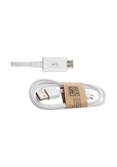 Samsung Uyumlu Micro Usb Data Şarj Kablo Beyaz