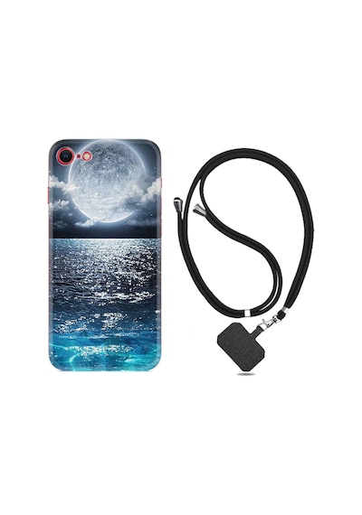 Apple Uyumlu iPhone 6 6S Kılıf Boyun Askılı Great Moon 1301