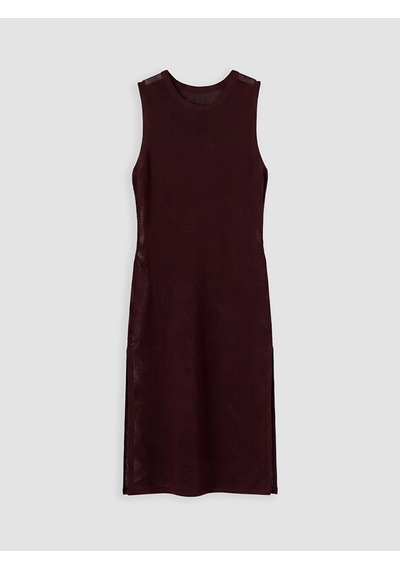 Lcw Dream Bordo Fileli Dantelli Plaj Elbisesi