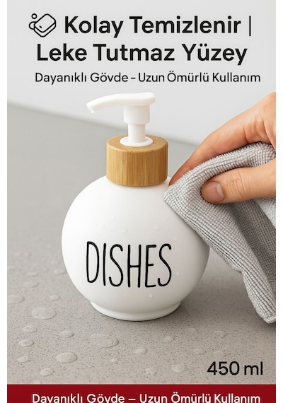 2 Li Sabunluk Seti Kolay Basmalı Pompalı Mekanizmalı Köpük Sabun Uyumlu, Şık Tasarım 450 Ml Diğer