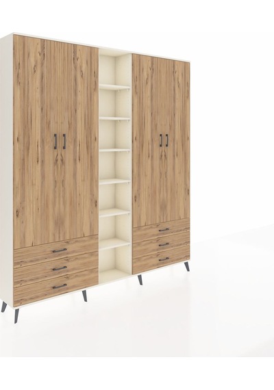 Arges Dolap 13 Raflı 6 Çekmeceli 2 Askılı 220x30x243 Aytaşı-çam/çam Atlas Çam/atlas Çam Arges Dolap 13 Raflı 6 Çekmeceli 2 Askılı 220x30x243 Aytaşı-çam/çam Atlas Çam/atlas Çam