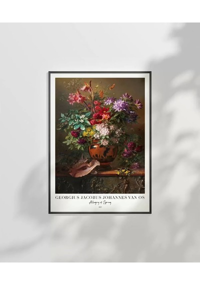 Çerçevesiz Poster Georgius Jacobus Johannes Van Os Bahar Alegorisii