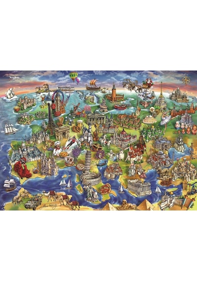 Anatolian 1500 Parçalık Avrupa Haritası Puzzle - 4557