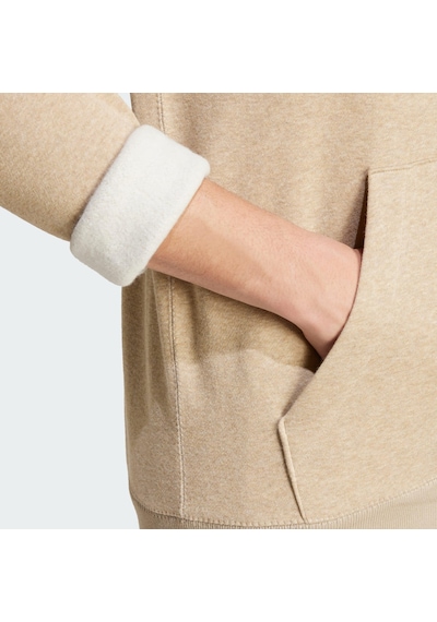 Adidas Multi Seasonal Essentials Mélange Erkek Kapüşonlu Üst-7648 Bej
