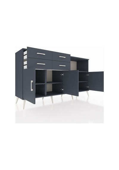 Hyperion Konsol 4 Raflı 4 Çekmeceli 4 Kapaklı 176x44x99 Antrasit- Antrasit-antrasit Hyperion Konsol 4 Raflı 4 Çekmeceli 4 Kapaklı 176x44x99 Antrasit- Antrasit-antrasit
