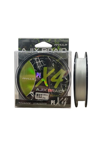 Ryuji Ajix Braid 4x 150 Mt Pe0.3 2.9kg İp Misina Beyaz