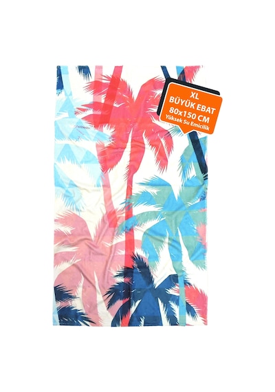 80x150 cm Büyük Plaj Havlusu Genç Yetişkin Deniz Havuz Doğa Dalış Yüzücü Kamp Havlusu Palm Mercan