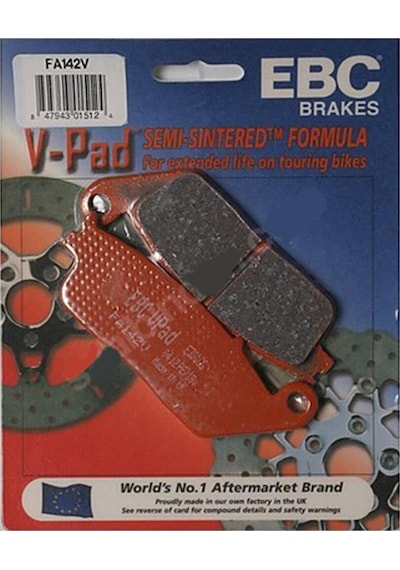 Ebc Fren Balatası Yarı Sinter Fa142v Triumph Thruxton 900 Ön