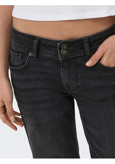 Only Onljudy-o Düşük Bel Kadın Denim Pantolon 15377238 Siyah