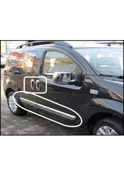 Citroen Nemo 2'Li Krom Set Yan Kapı Çıtası Ve Kapı Kolu Kromu N11.6852