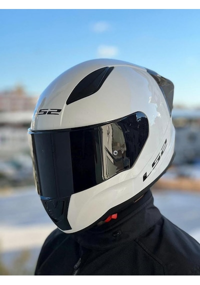 LS2 Rapid 2 Race  Beyaz Kask