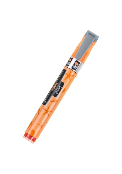 Serve Lıkıt Kalem Desenli Pastel Turuncu 124-Pembe