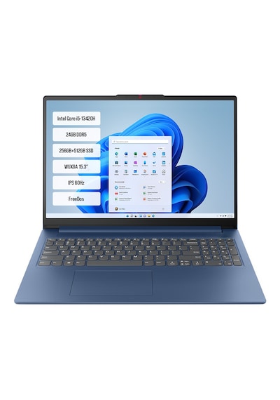 Lenovo IdeaPad Slim 3 15IRH10 83K10062TR09 i5-13420H 24 GB 512 GB+256 GB SSD 15.3" Dos Dizüstü Bilgisayar