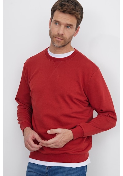 Tudors Unisex Relax Fit Rahat Kesim %100 Pamuk 3 İplik Basic Kiremit Bisiklet Yaka Sweatshirt-35150 Kiremit Tudors Unisex Relax Fit Rahat Kesim %100 Pamuk 3 İplik Basic Kiremit Bisiklet Yaka Sweatshirt-35150 Kiremit