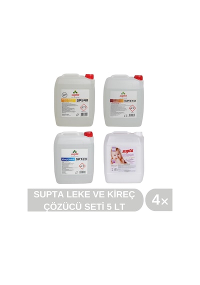 Supta Leke ve Kireç Çözücü Seti 4 x 5 L