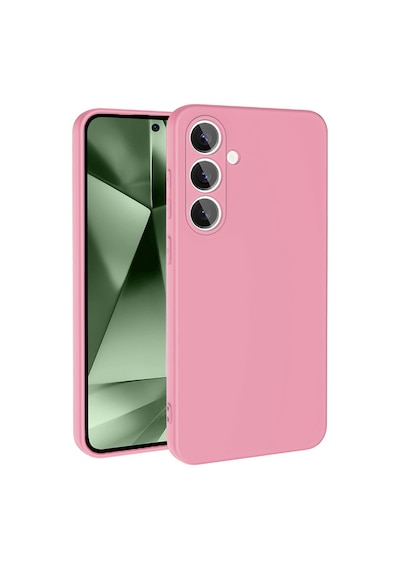 Galaxy Uyumlu S24 Fe Kılıf Yumuşak Silikon Kamera Korumalı Lansman Pazarplus Pembe