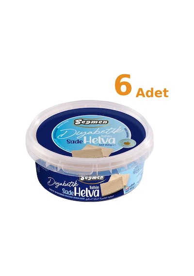 Seğmen Diyabetik Sade Helva Kutu 300g X 6 Adet