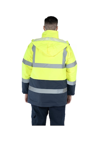 Çift Renkli Hi - Vis Kaban Sarı - Lacivert