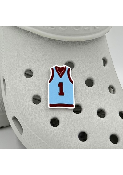 Crocs Terlik Süsü Ve Aksesuarı , Çanta Süsü Jibbitz 3d Basket Forması 03 Figür Logo Aksesuar Bordo-mavi-beyaz Crocs Terlik Süsü Ve Aksesuarı , Çanta Süsü Jibbitz 3d Basket Forması 03 Figür Logo Aksesuar Bordo-mavi-beyaz